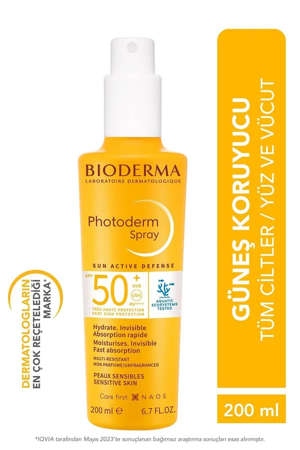 BIODERMA - Bioderma Photoderm Spray SPF 50+ 200 ml Özel Fiyat 999 tl BIODERMA - Bioderma Photoderm Spray SPF 50+ 200 ml Özel Fiyat 999 tl