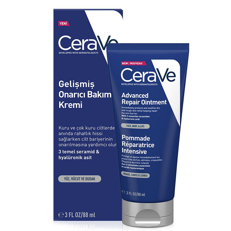 CeraVe - CeraVe Kuru Ciltler İçin Gelişmiş Onarıcı Bakım Kremi 88 ml