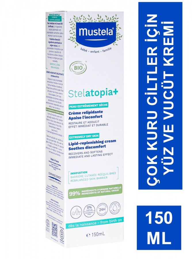 Mustela Stelatopia Cilt Bariyeri Yenileyici - Rahatlatıcı Krem 150ml