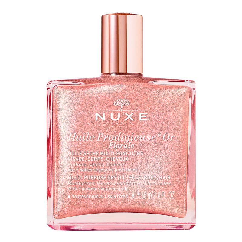 NUXE PARIS - Nuxe Huile Prodigieuse OR Pembe Parıltılı Çiçeksi Çok Amaçlı Kuru Yağ 50 ml