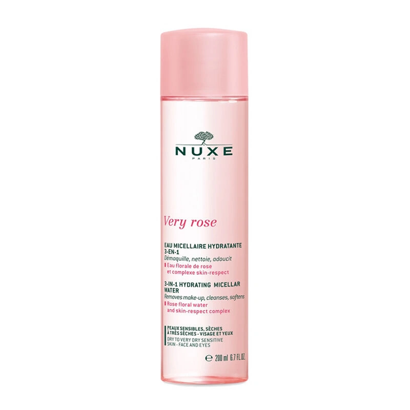 NUXE PARIS - Nuxe Very Rose 3 in 1 Nemlendirici Temizleme Suyu 200 ml