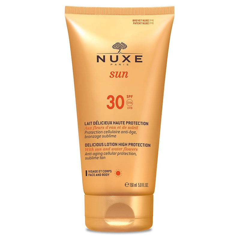 NUXE Лосьон солнцезащитный для лица и тела SPF30+.