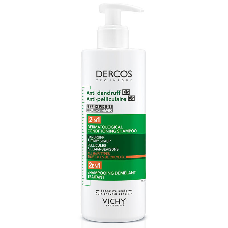 VICHY - Vichy Dercos Dercos 2’si 1 Arada Kepek Karşıtı ve Nemlendirici Şampuan 390 ml