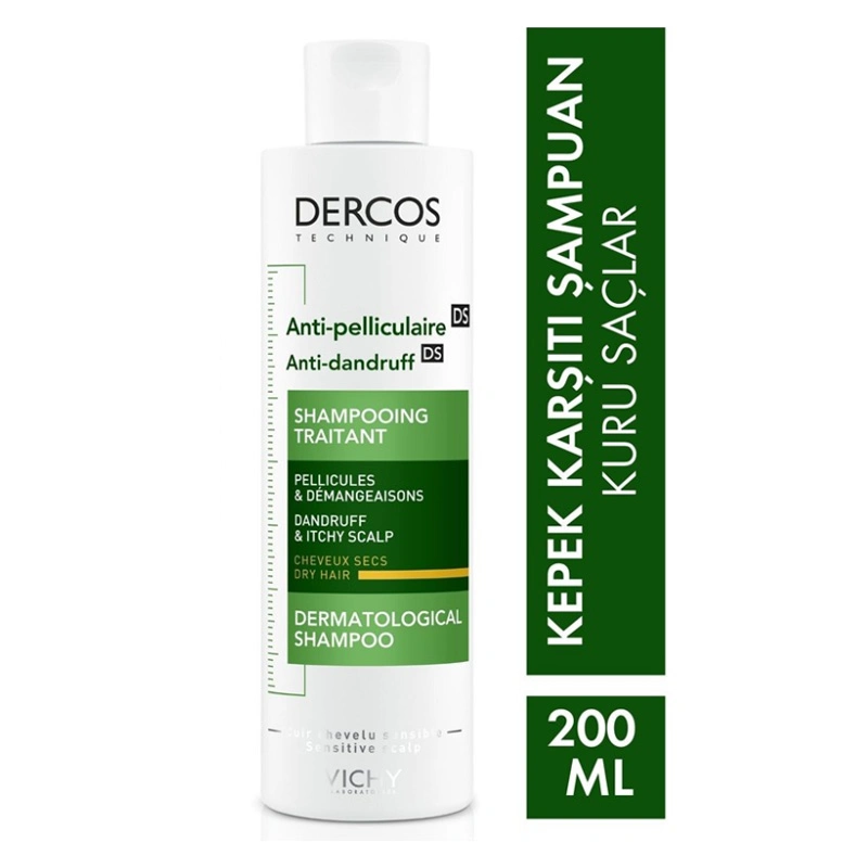 VICHY - Vichy Dercos Kepek Karşıtı Şampuan 200 ml - Kuru Saçlar VICHY - Vichy Dercos Kepek Karşıtı Şampuan 200 ml - Kuru Saçlar