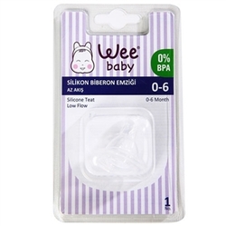 WEE BABY - WEE BABY SİLİKON BİBERON EMZİĞİ 0-6 AY